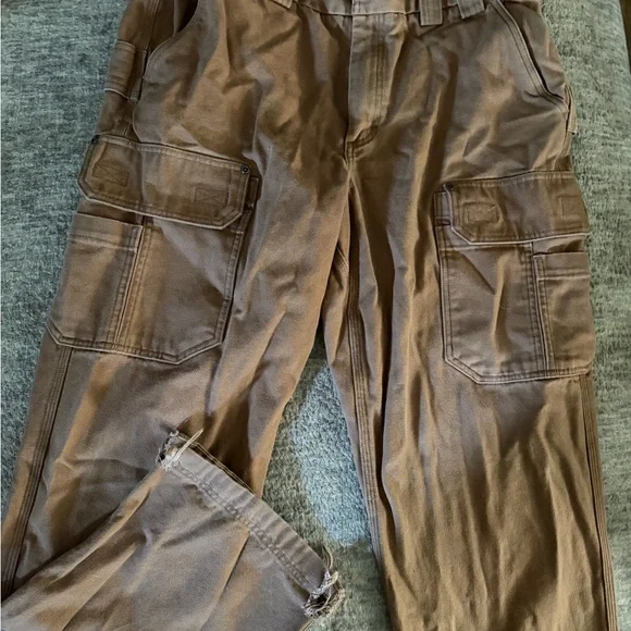 Duluth Firehose Tan Work Pants 36x34 - Picture 2 of 4